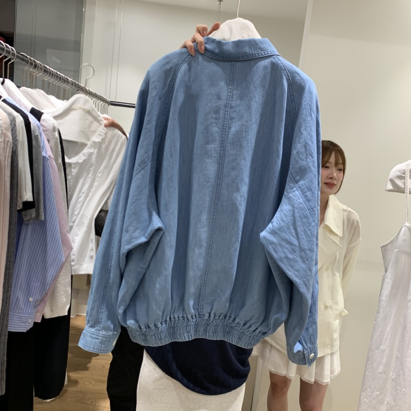 VERVEINE東大門實拍女士新款熱賣人氣26春夏時尚夾克水洗VERVEINE夾克