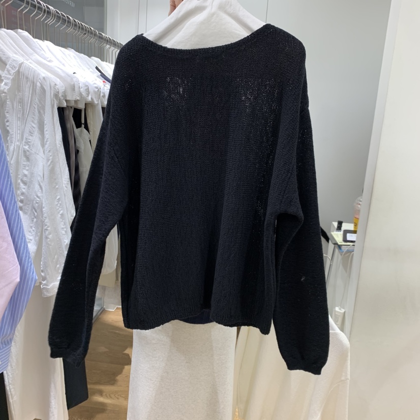 VERVEINE韓國直郵女士新款時尚推薦真品休閑職業針織衫船領VERVEINE針織衫