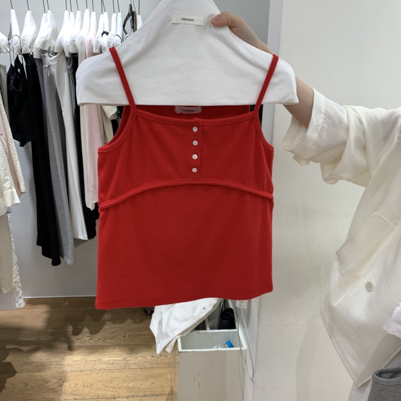 VERVEINE韓國代購女裝新款休閑時尚職業人氣熱賣吊帶背心VERVEINE吊帶/背心圖色2