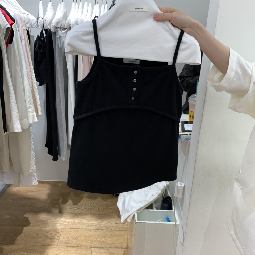 VERVEINE韓國代購女裝新款休閑時尚職業人氣熱賣吊帶背心VERVEINE吊帶/背心圖色4