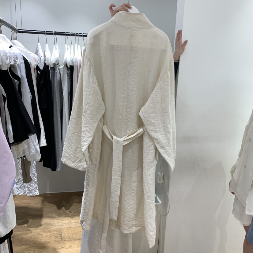 VERVEINE韓國代購女士新品熱賣休閑推薦職業人氣長款風衣VERVEINE長款風衣