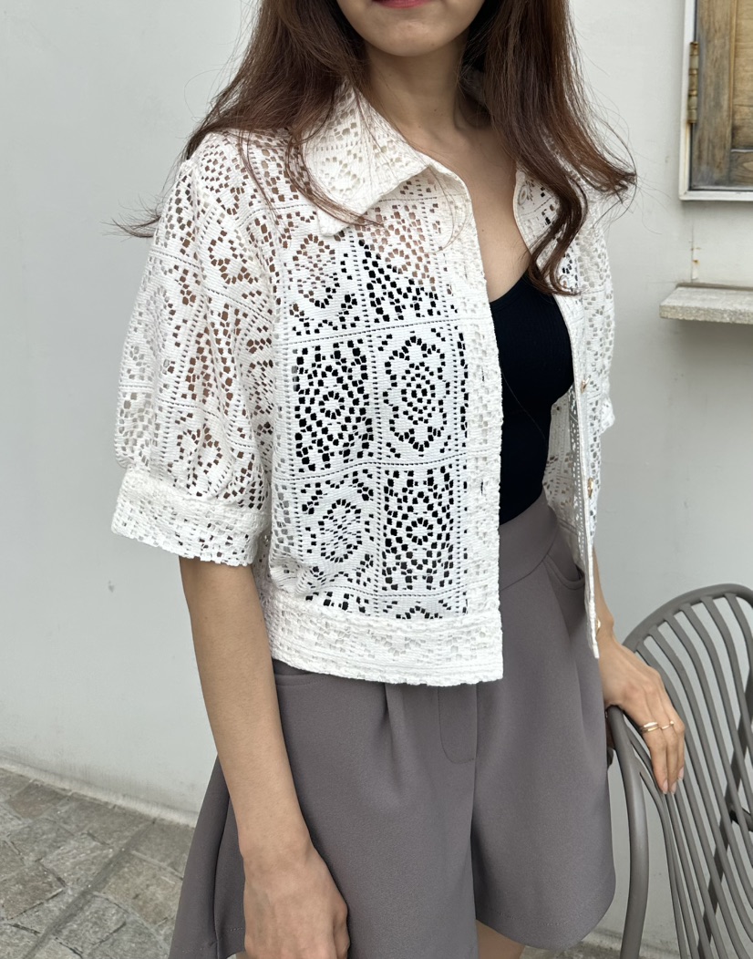 CLASSY-O韓國代購女士新品休閑26春夏熱賣人氣襯衫蕾絲衫CLASSY-O襯衫/蕾絲衫