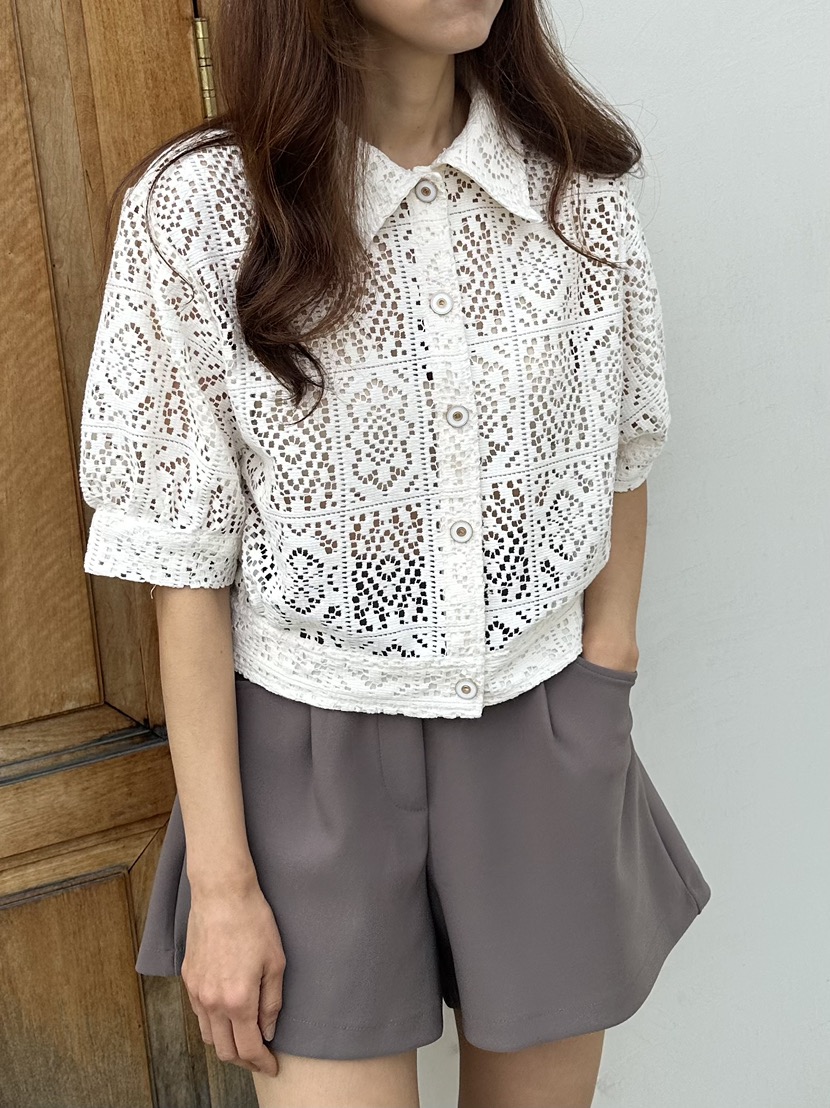 CLASSY-O韓國代購女士新品休閑26春夏熱賣人氣襯衫蕾絲衫CLASSY-O襯衫/蕾絲衫