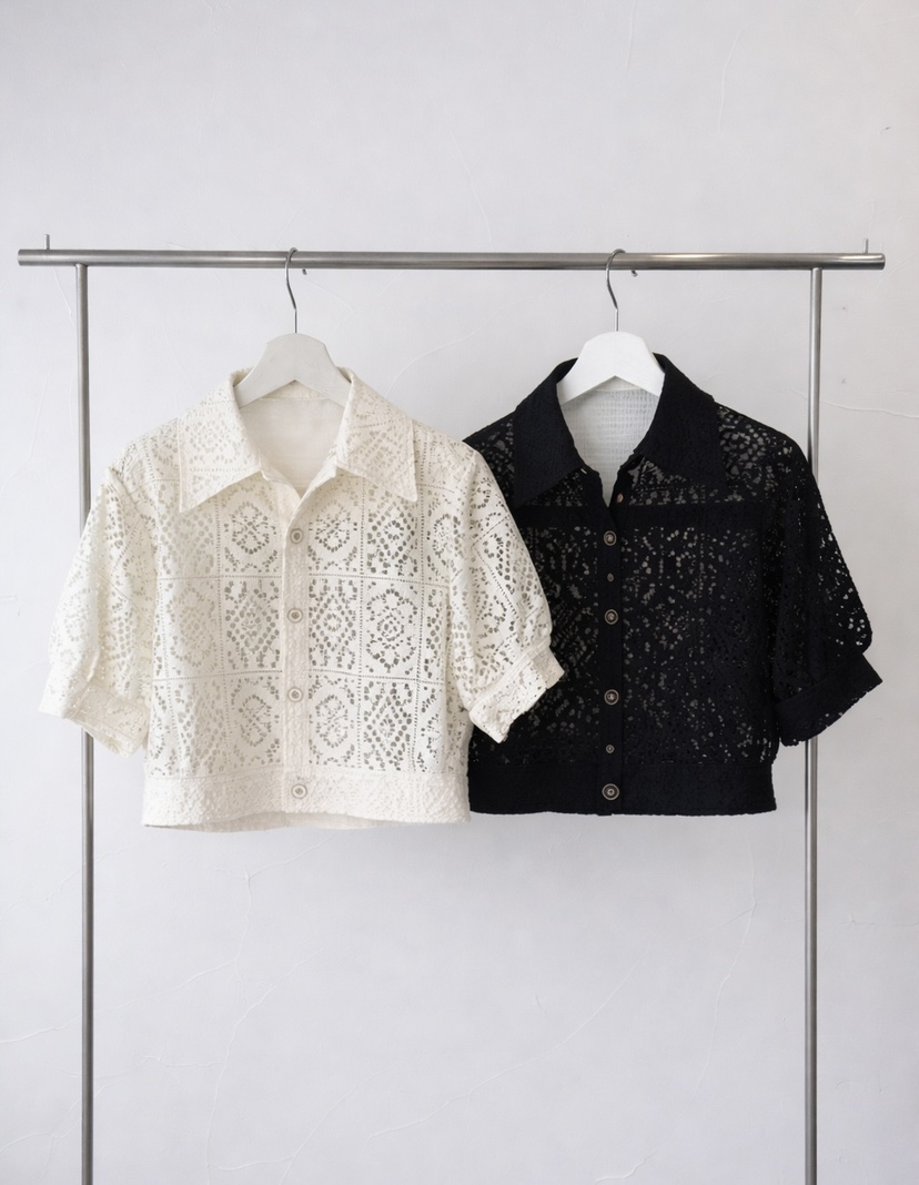 CLASSY-O韓國代購女士新品休閑26春夏熱賣人氣襯衫蕾絲衫CLASSY-O襯衫/蕾絲衫圖色2左二色