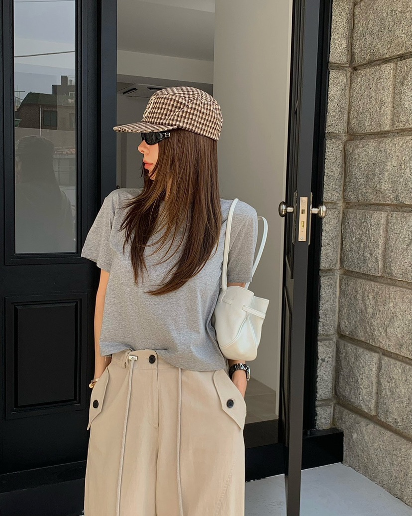 REVE CITE-L韓國直郵女士新品真品職業26春夏休閑T恤絲綢REVE CITE-LT恤圖色3