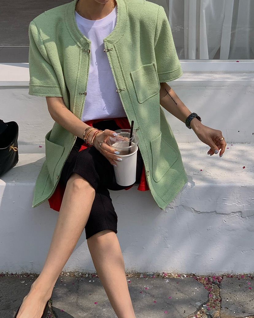 REVE CITE-L韓國代購女裝新款休閑26春夏熱賣人氣真品夾克REVE CITE-L夾克