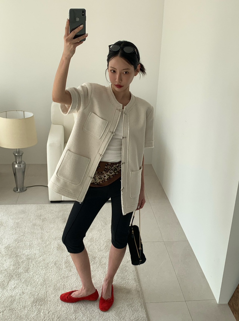 REVE CITE-L韓國代購女裝新款休閑26春夏熱賣人氣真品夾克REVE CITE-L夾克圖色2