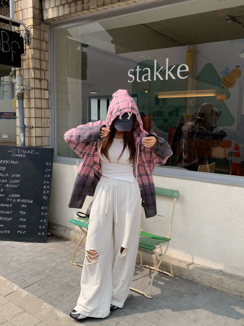 REVE CITE-L東大門代購女士新款人氣職業26春夏休閑褲毛圈布REVE CITE-L休閑褲