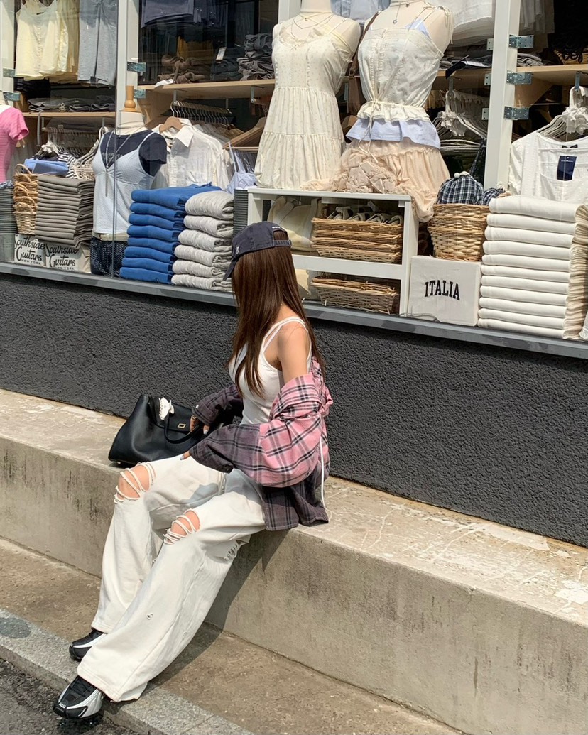 REVE CITE-L東大門代購女士新款人氣職業26春夏休閑褲毛圈布REVE CITE-L休閑褲