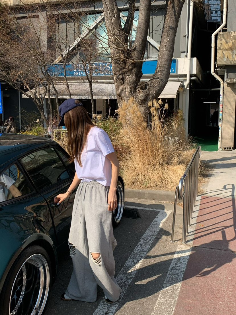 REVE CITE-L東大門代購女士新款人氣職業26春夏休閑褲毛圈布REVE CITE-L休閑褲