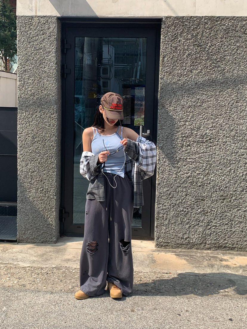 REVE CITE-L東大門代購女士新款人氣職業26春夏休閑褲毛圈布REVE CITE-L休閑褲