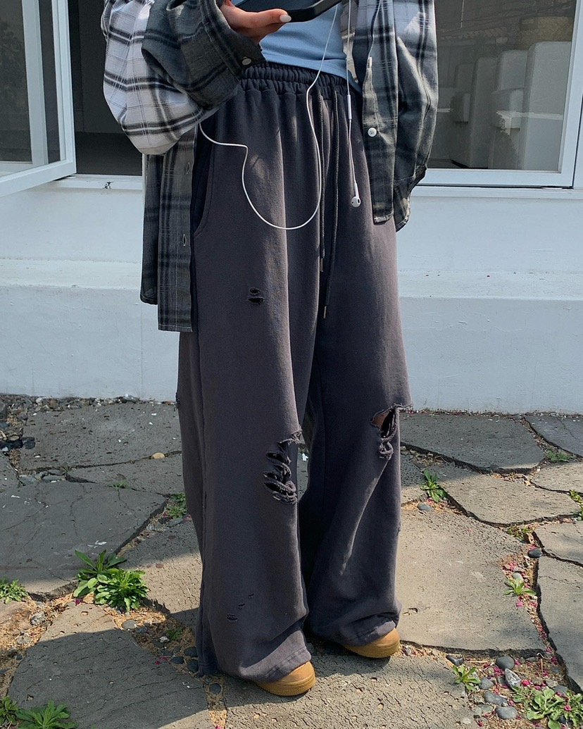 REVE CITE-L東大門代購女士新款人氣職業26春夏休閑褲毛圈布REVE CITE-L休閑褲