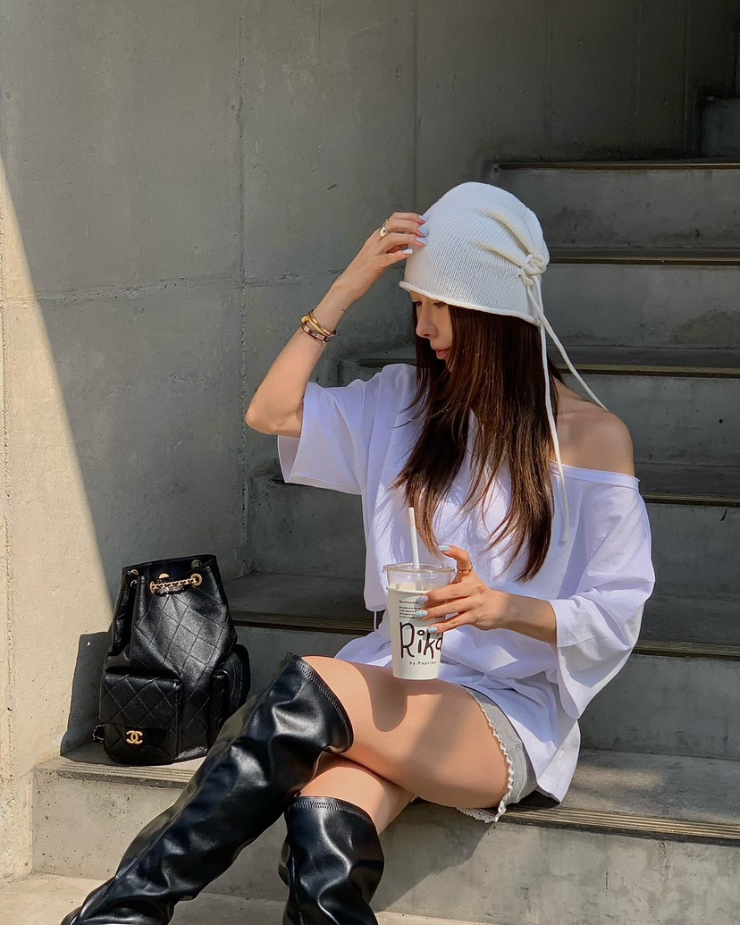 REVE CITE-L東大門直郵女裝新款人氣時尚熱賣T恤含腰帶REVE CITE-LT恤