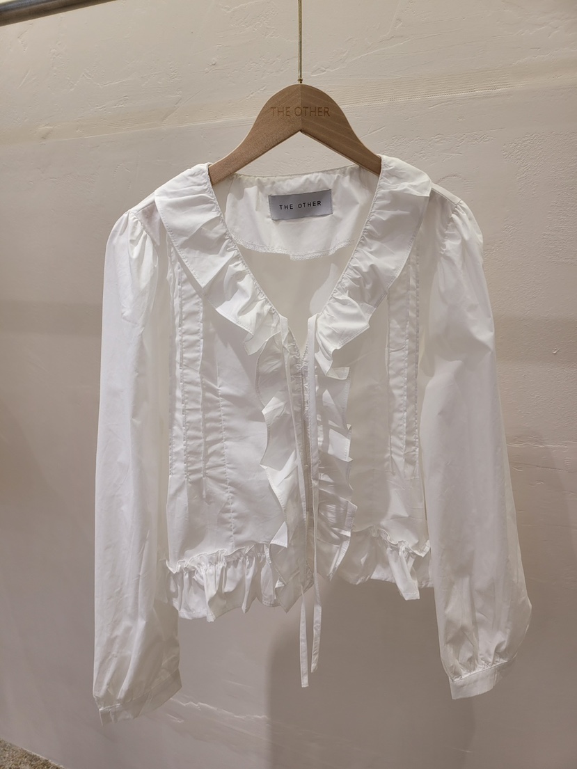 THE OTHER韓國東大門直郵女裝新品熱賣推薦襯衫蕾絲衫棉質THE OTHER襯衫/蕾絲衫圖色1