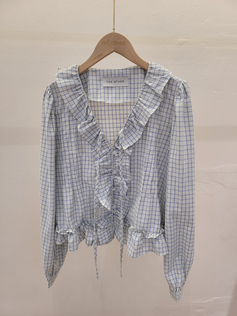 THE OTHER韓國東大門直郵女裝新品熱賣推薦襯衫蕾絲衫棉質THE OTHER襯衫/蕾絲衫圖色2