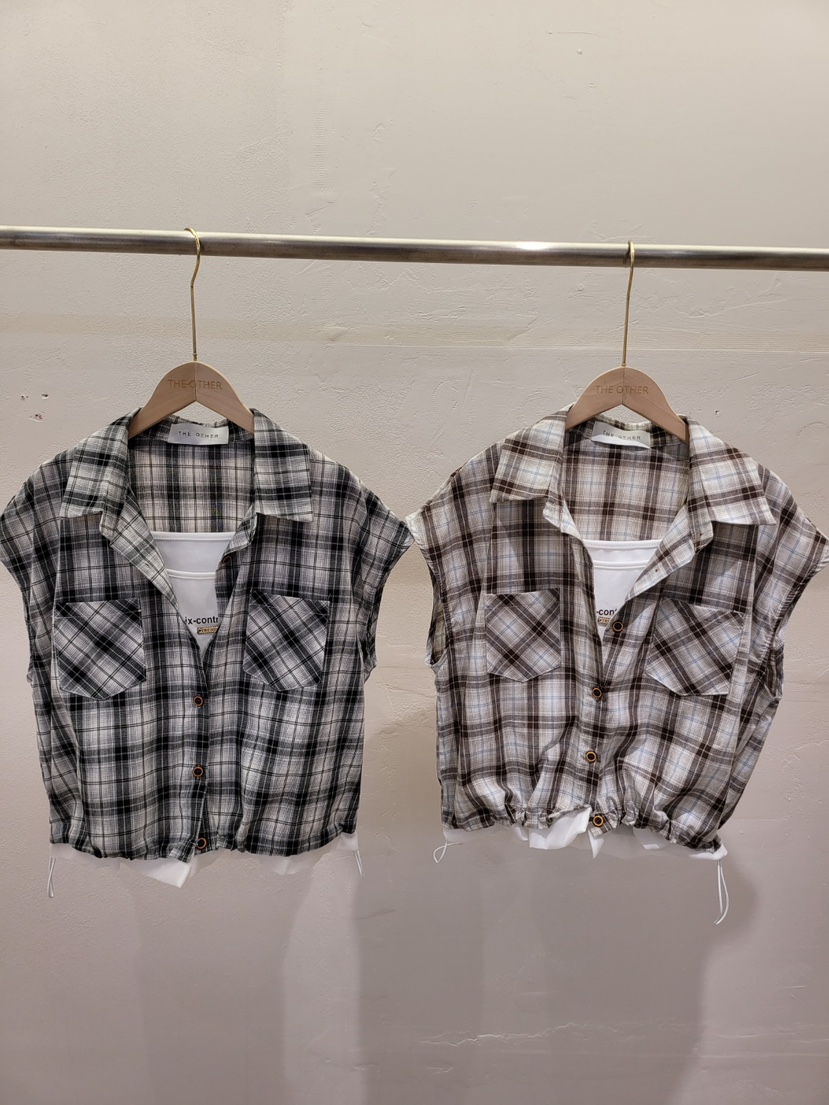 THE OTHER韓國東大門代購女裝新品時尚推薦套裝套裝格子THE OTHER套裝