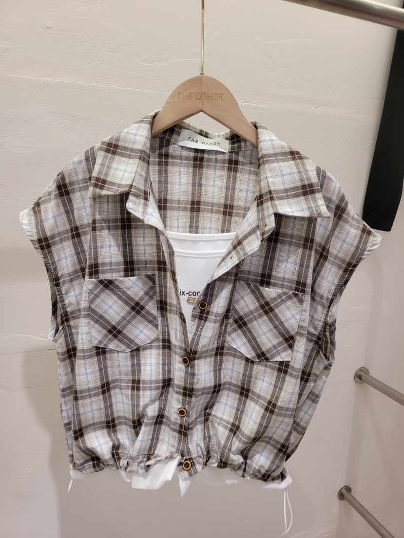 THE OTHER韓國東大門代購女裝新品時尚推薦套裝套裝格子THE OTHER套裝圖色1