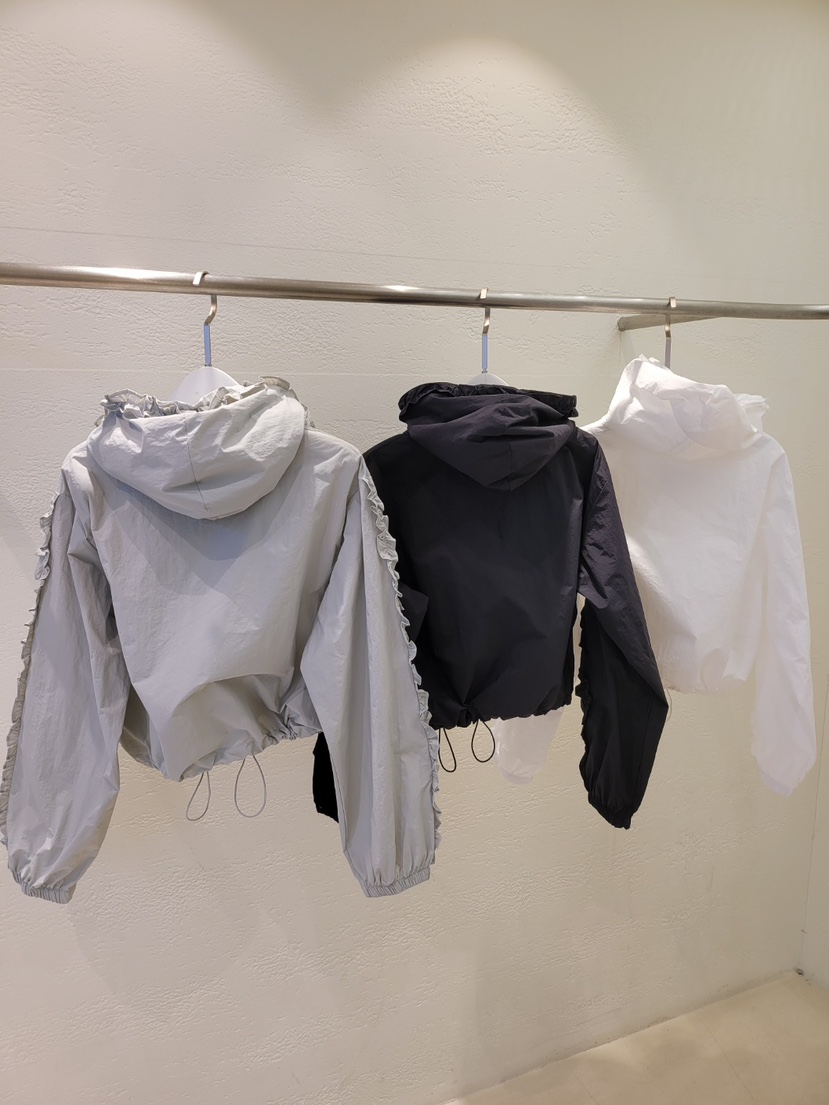 THE OTHER韓國東大門直郵女裝新品休閑推薦夾克兜帽蕾絲THE OTHER夾克