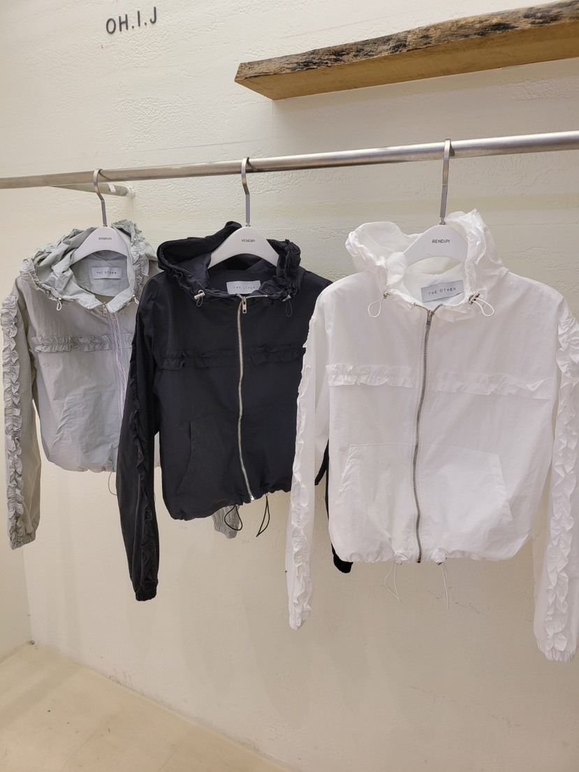 THE OTHER韓國東大門直郵女裝新品休閑推薦夾克兜帽蕾絲THE OTHER夾克