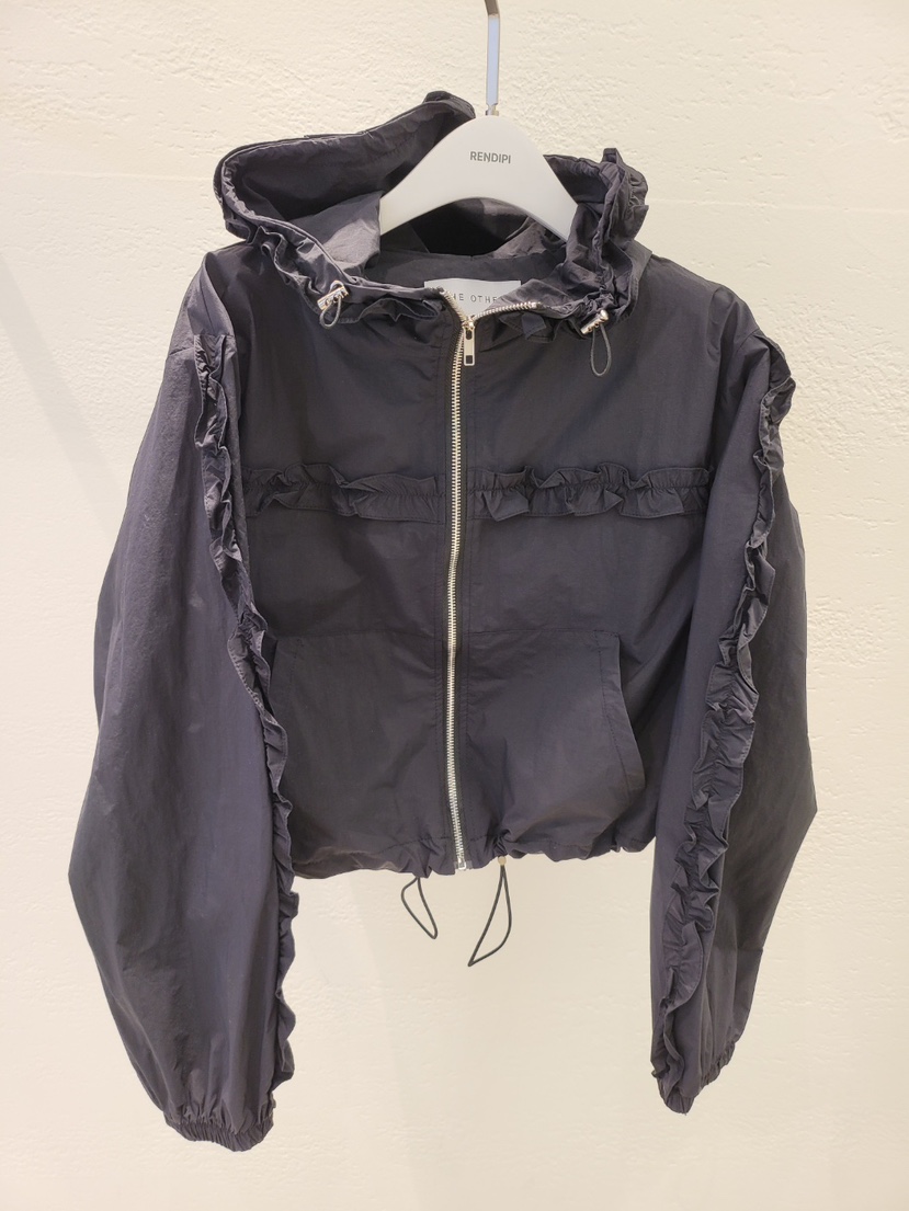 THE OTHER韓國東大門直郵女裝新品休閑推薦夾克兜帽蕾絲THE OTHER夾克圖色2