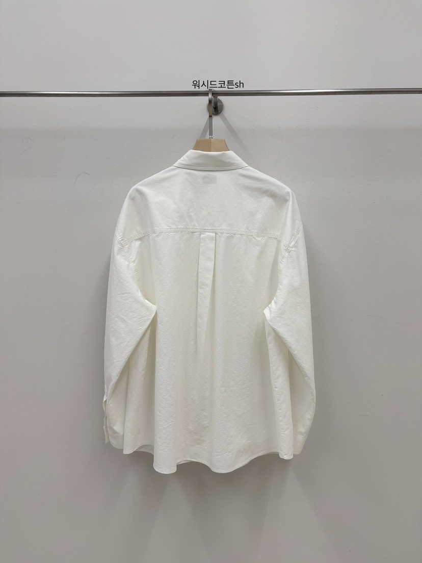 VERGAMOT韓國東大門代購女裝新品職業26春夏襯衫蕾絲衫水洗棉VERGAMOT襯衫/蕾絲衫