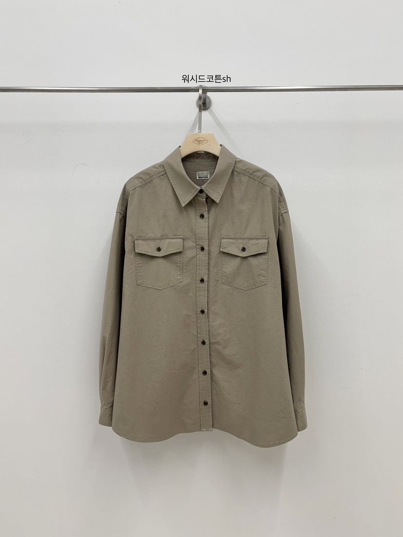 VERGAMOT韓國東大門代購女裝新品職業26春夏襯衫蕾絲衫水洗棉VERGAMOT襯衫/蕾絲衫圖色2