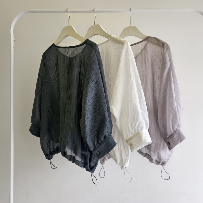 LA BLOOM韓國直郵實拍女裝新品休閑26春夏襯衫蕾絲衫口袋La Bloom襯衫/蕾絲衫