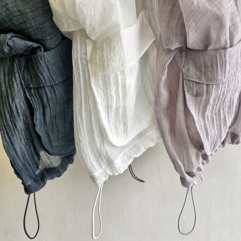 LA BLOOM韓國直郵實拍女裝新品休閑26春夏襯衫蕾絲衫口袋La Bloom襯衫/蕾絲衫