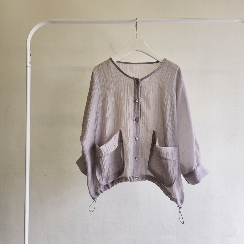 LA BLOOM韓國直郵實拍女裝新品休閑26春夏襯衫蕾絲衫口袋La Bloom襯衫/蕾絲衫圖色2