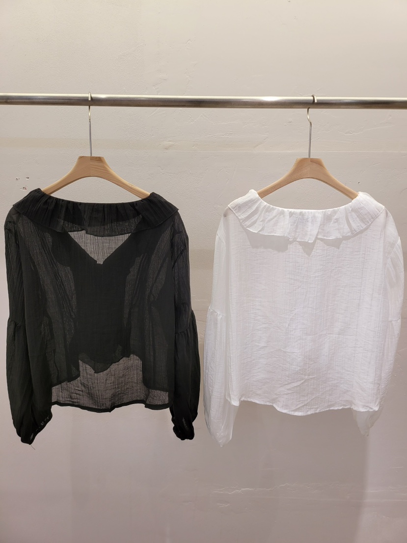 THE OTHER韓國代購女士新款休閑時尚人氣襯衫蕾絲衫透明THE OTHER襯衫/蕾絲衫