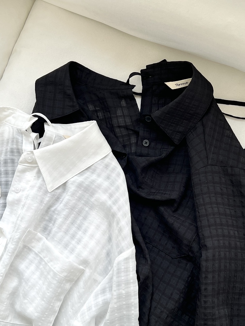 TERRACE韓國代購女士新品人氣休閑熱賣時尚推薦襯衫蕾絲衫TERRACE襯衫/蕾絲衫