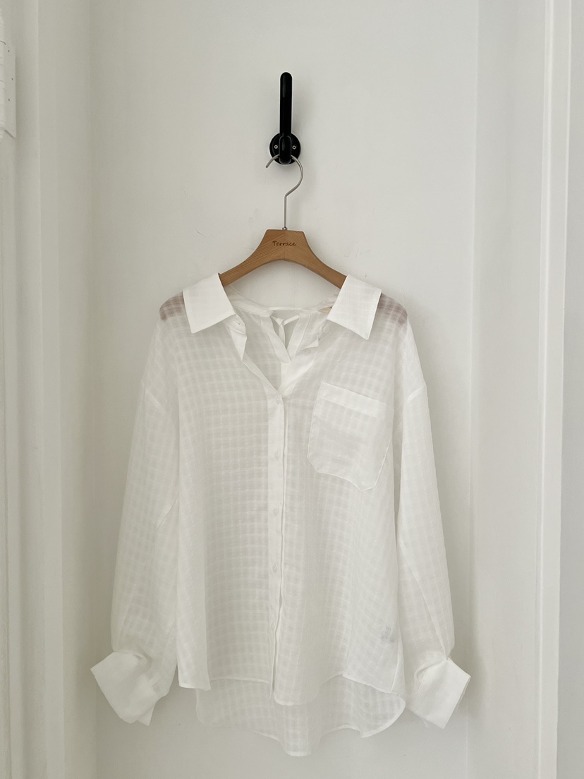 TERRACE韓國代購女士新品人氣休閑熱賣時尚推薦襯衫蕾絲衫TERRACE襯衫/蕾絲衫圖色1