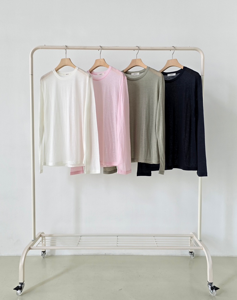 J SHOP韓國直郵實拍女裝新款職業熱賣休閑人氣長袖T恤羊絨J_SHOP長袖T恤