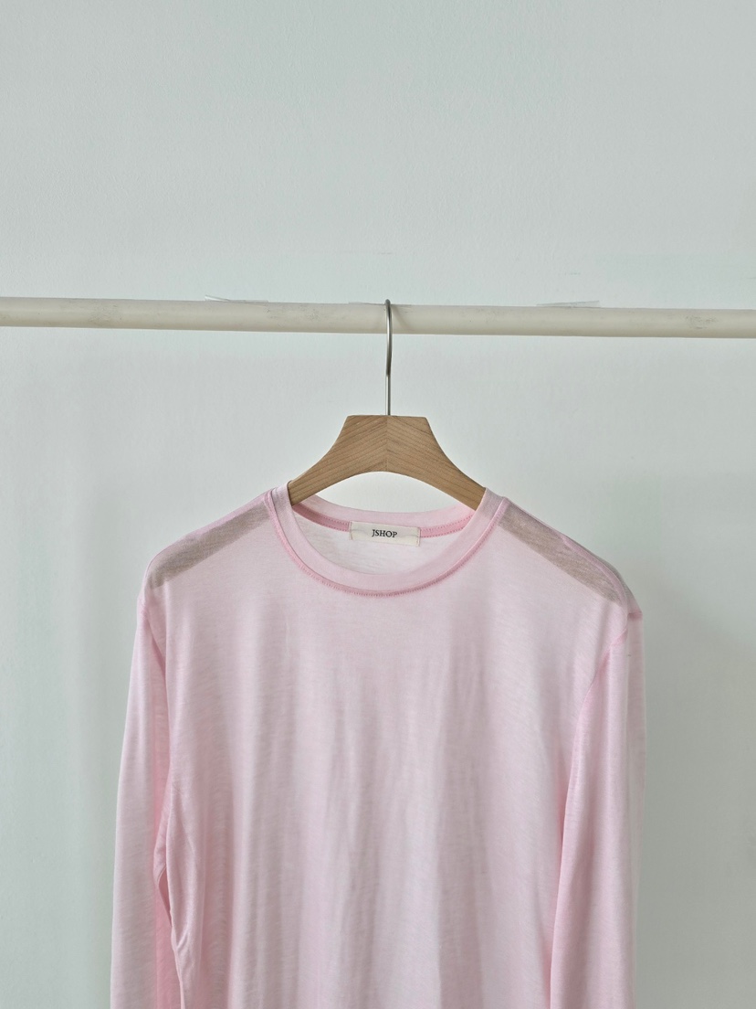 J SHOP韓國直郵實拍女裝新款職業熱賣休閑人氣長袖T恤羊絨J_SHOP長袖T恤