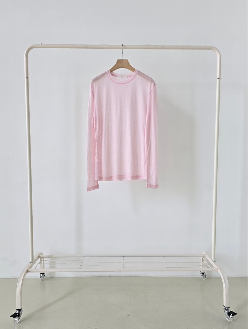 J SHOP韓國直郵實拍女裝新款職業熱賣休閑人氣長袖T恤羊絨J_SHOP長袖T恤圖色2