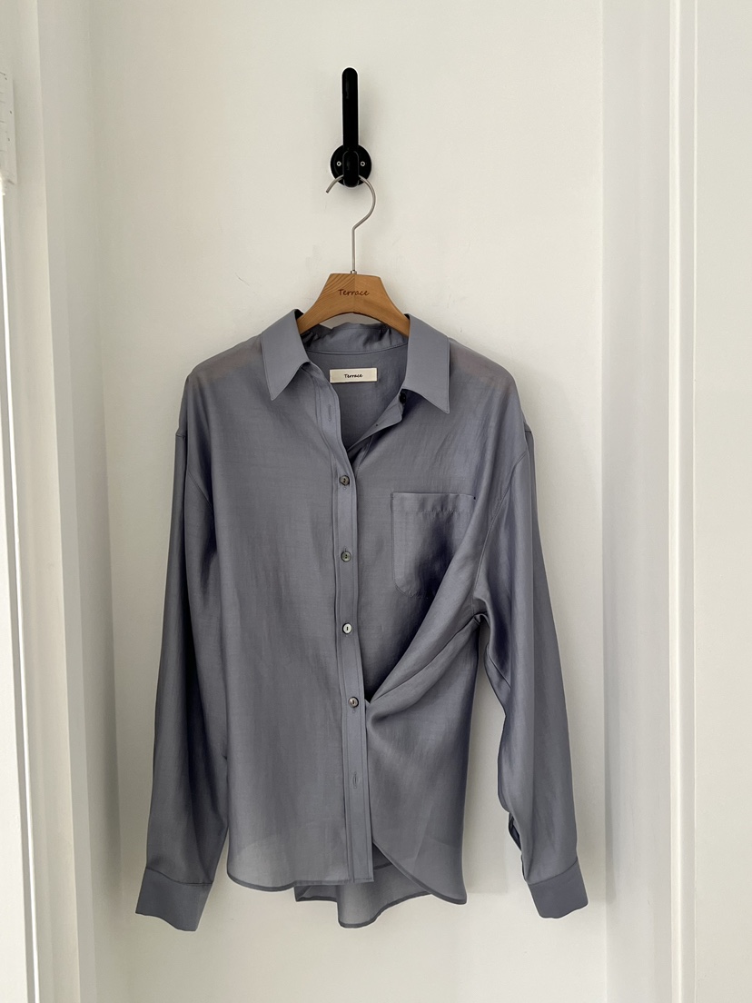 TERRACE韓國東大門直郵女士新款推薦26春夏襯衫蕾絲衫天絲TERRACE襯衫/蕾絲衫圖色4