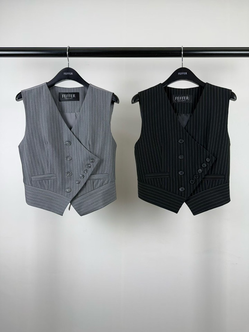 FEFFER韓國代購女裝新款時尚職業休閑推薦熱賣26春夏馬甲FEFFER馬甲