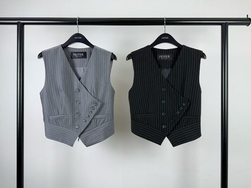 FEFFER韓國代購女裝新款時尚職業休閑推薦熱賣26春夏馬甲FEFFER馬甲