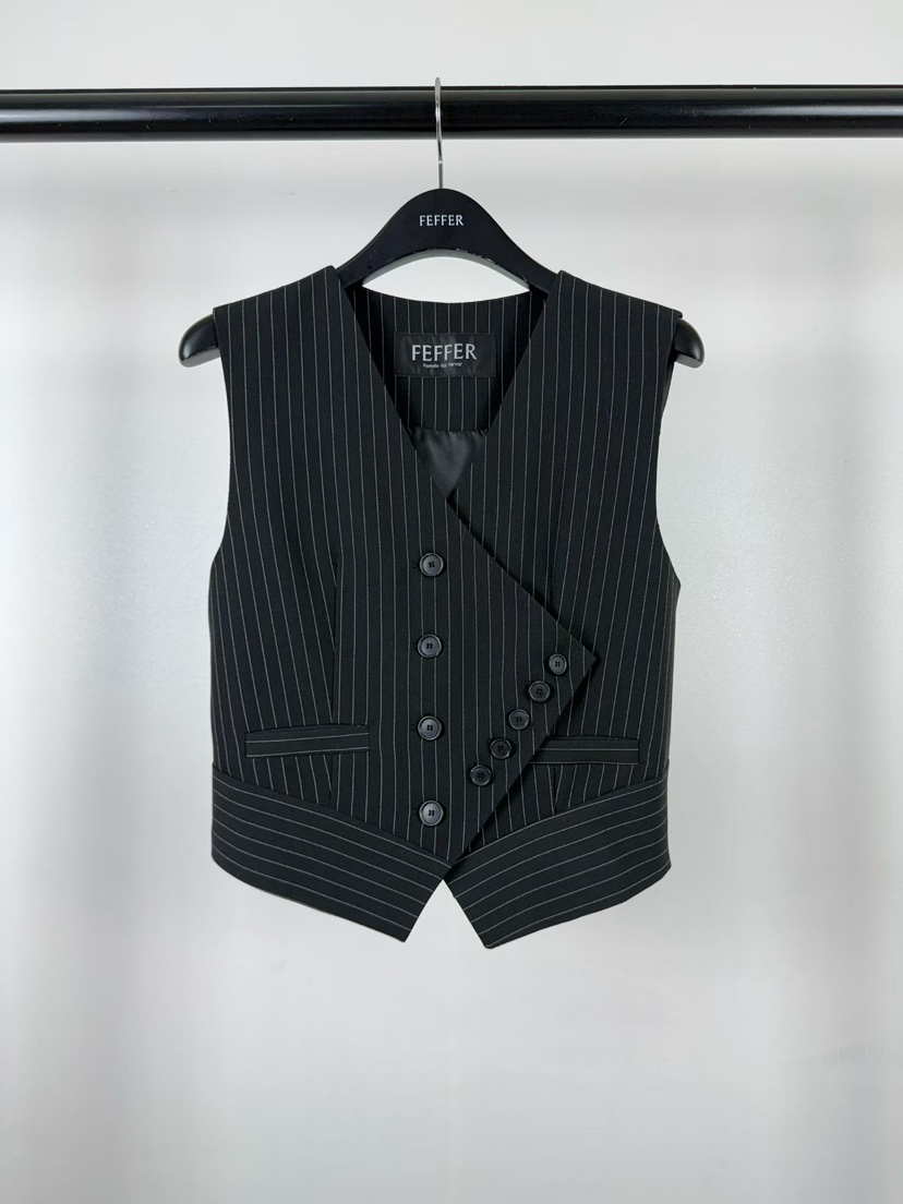 FEFFER韓國代購女裝新款時尚職業休閑推薦熱賣26春夏馬甲FEFFER馬甲圖色2