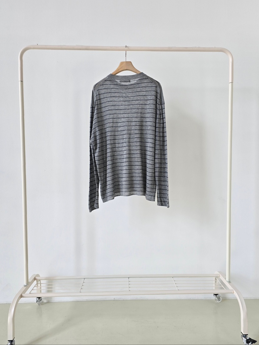 J SHOP韓國東大門代購女士新款時尚休閑熱賣推薦針織衫條紋J_SHOP針織衫