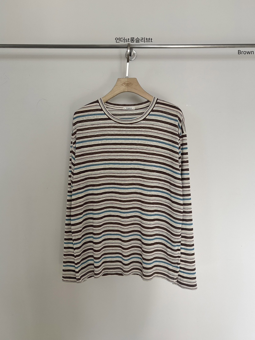VERGAMOT韓國代購女裝新品26春夏職業休閑時尚推薦長袖T恤VERGAMOT長袖T恤圖色2灰色