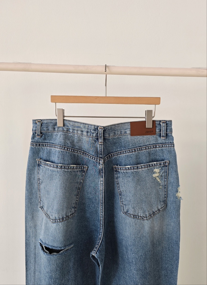 J SHOP韓國直郵女士新款人氣26春夏推薦職業時尚牛仔褲復古J_SHOP牛仔褲