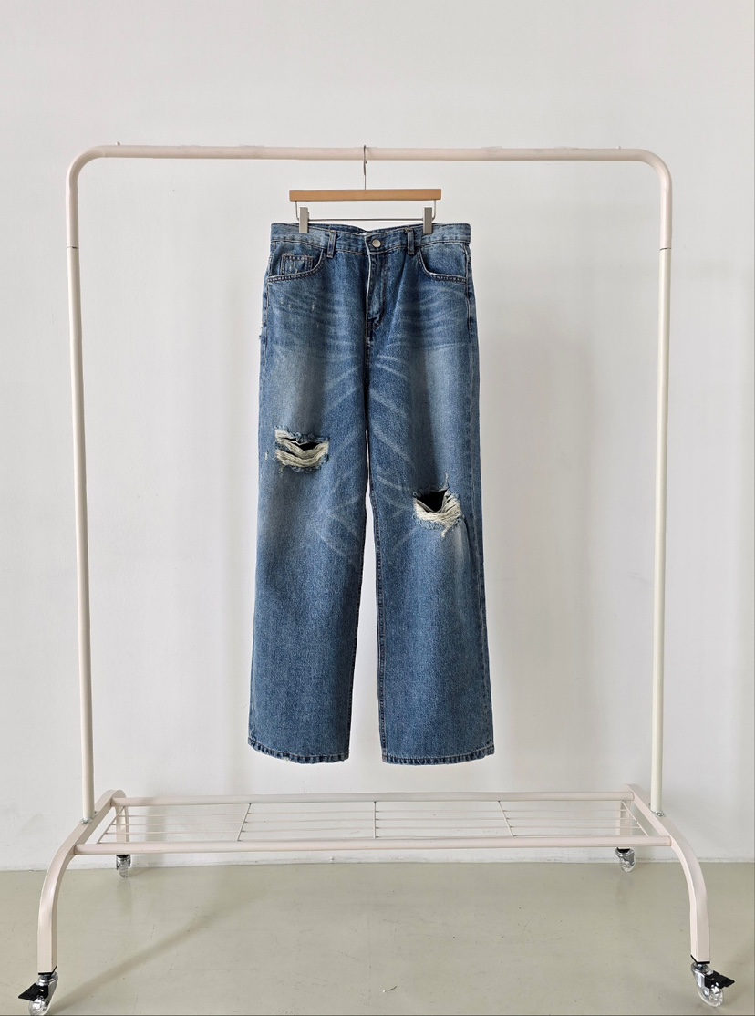 J SHOP韓國直郵女士新款人氣26春夏推薦職業時尚牛仔褲復古J_SHOP牛仔褲圖色1