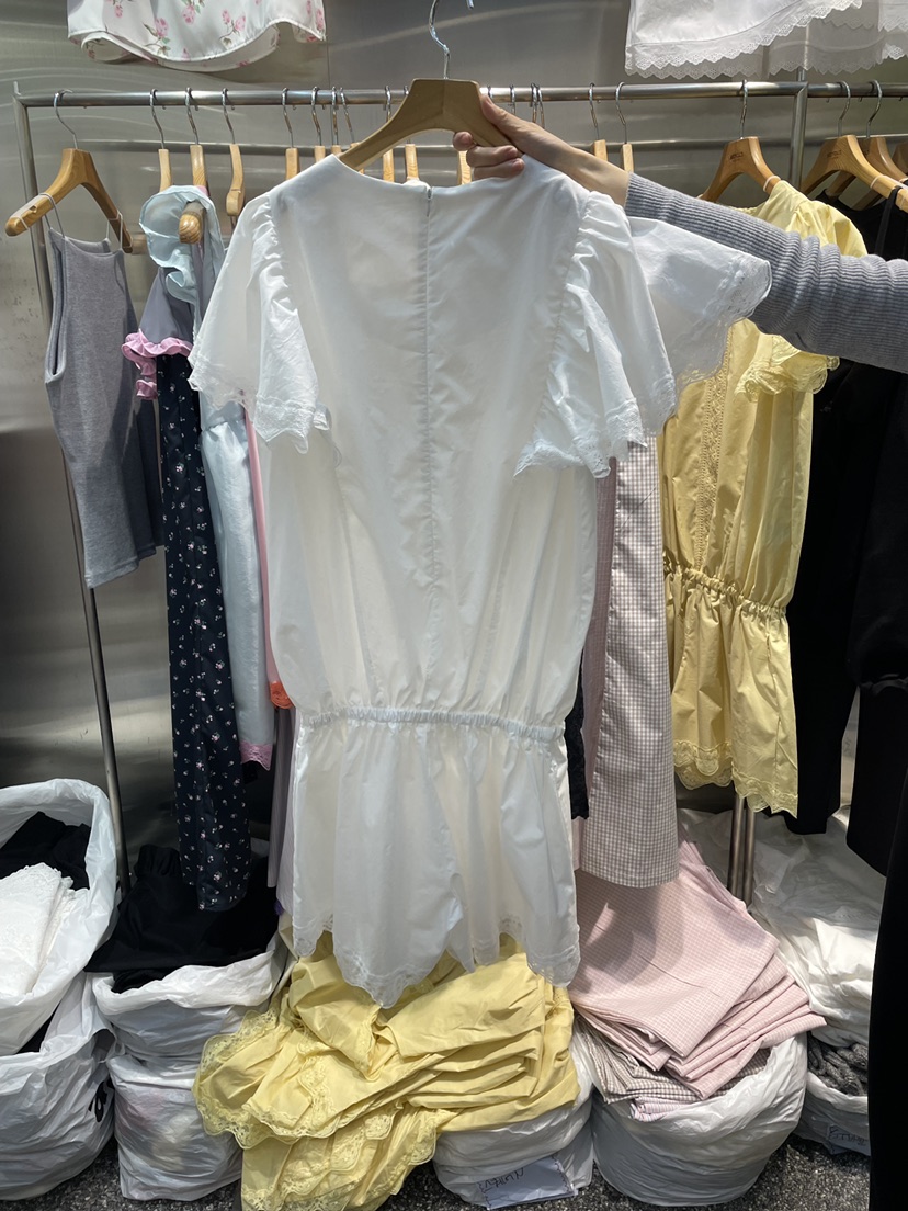 MENDL S韓國直郵女裝新品職業時尚26春夏休閑連體褲刺繡MENDL S連體褲