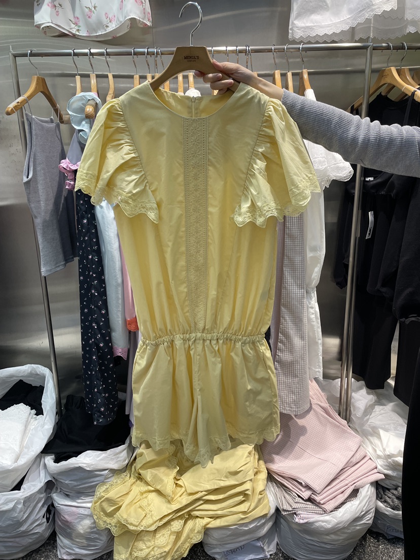 MENDL S韓國直郵女裝新品職業時尚26春夏休閑連體褲刺繡MENDL S連體褲圖色2