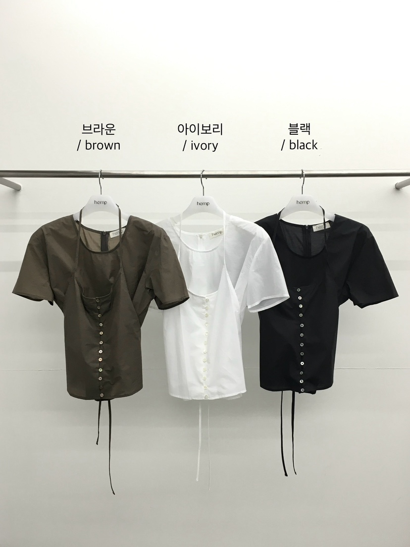 HEMP-P韓國東大門直郵女士新品休閑推薦時尚套裝兩件套紐扣hemp套裝