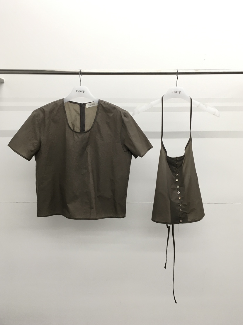 HEMP-P韓國東大門直郵女士新品休閑推薦時尚套裝兩件套紐扣hemp套裝