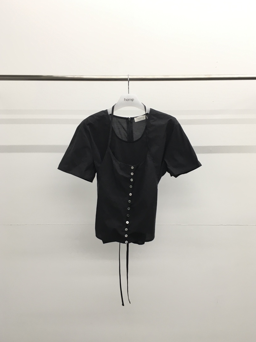 HEMP-P韓國東大門直郵女士新品休閑推薦時尚套裝兩件套紐扣hemp套裝圖色3