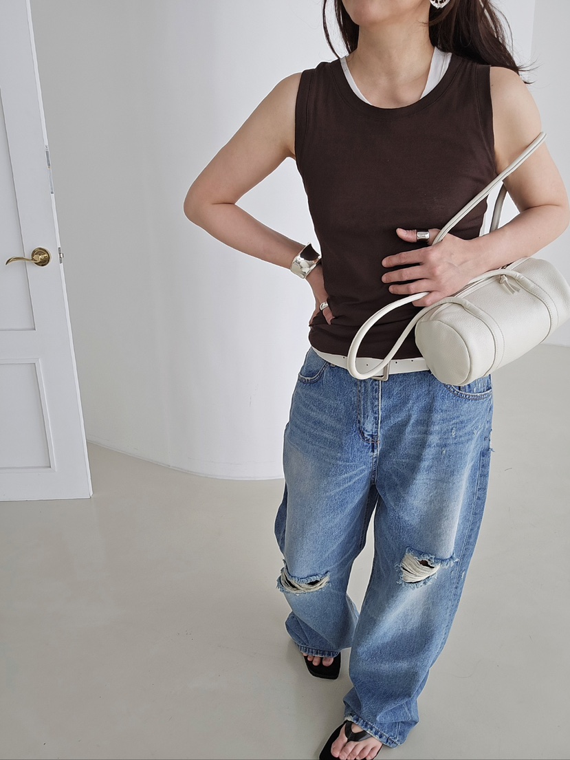 J SHOP韓國直郵女裝新款推薦休閑人氣26春夏熱賣吊帶背心棉J_SHOP吊帶/背心