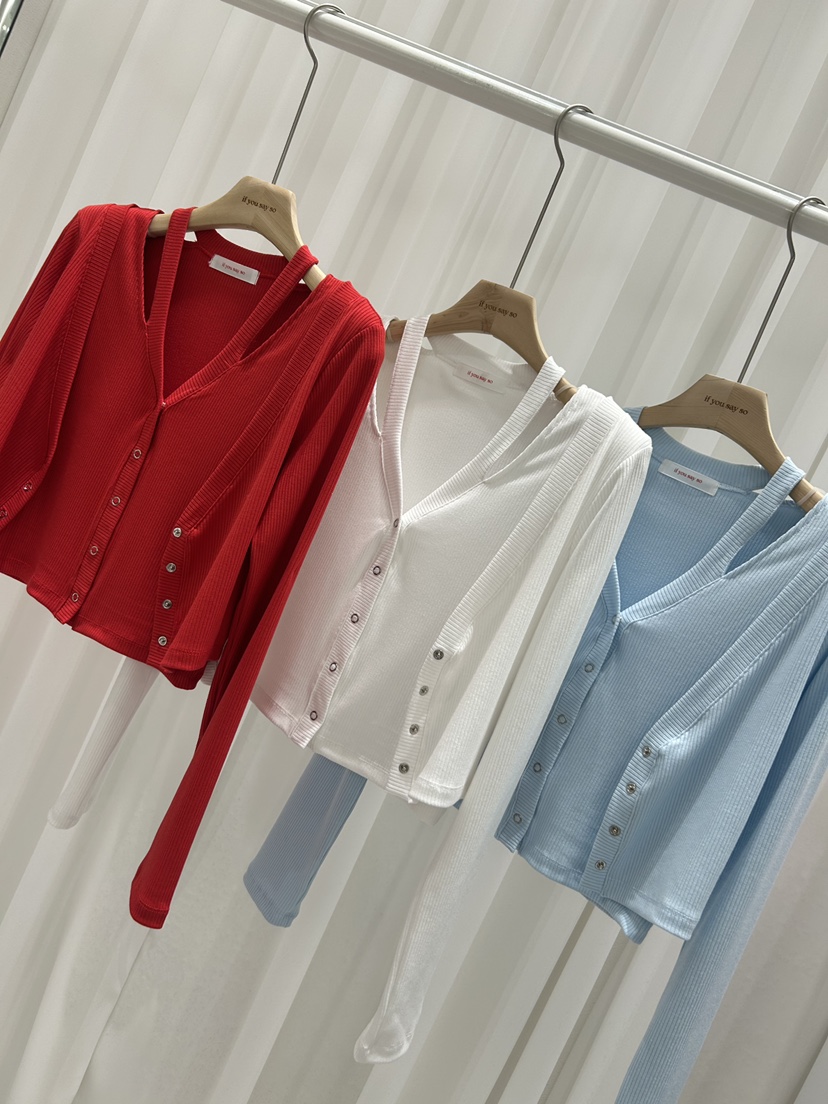 IF YOU SAY SO/PLUM-Q韓國直郵女裝新品休閑針織衫假兩件IF YOU SAY SO/PLUM-Q針織衫